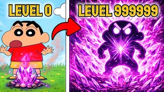 Shinchan Became Crystal Elemental God Roblox Element Power Tycoon Funny Game