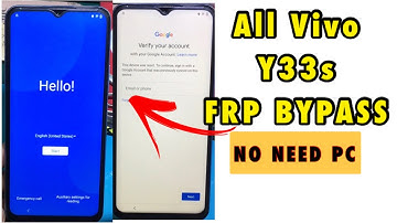 All Vivo Frp Bypass Y33s V2109 No need PC
