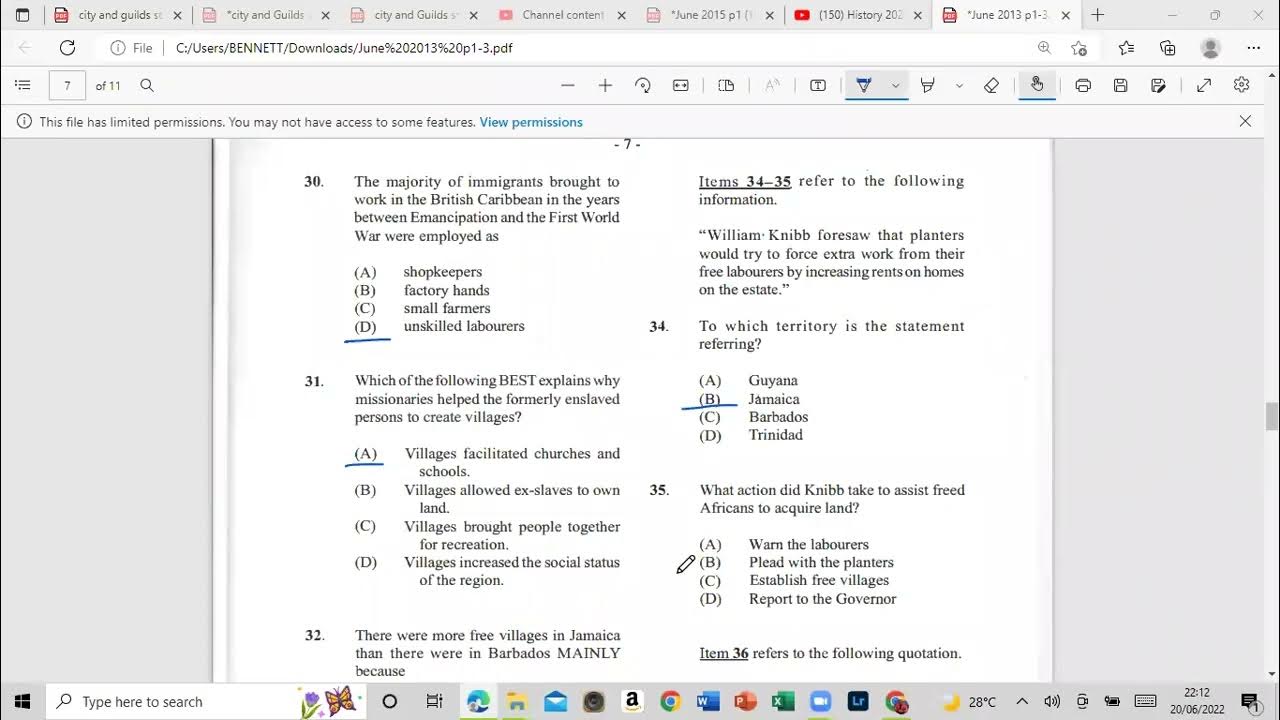 History 2022 Preparation paper 1-60 - YouTube
