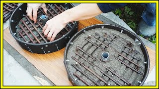 БЛИНЫ ДЛЯ ШТАНГИ своими руками | DIY CONCRETE BARBELL PLATES