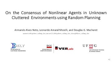 On the Consensus of Nonlinear Agents in UnknownCluttered Environments Using Random Planning