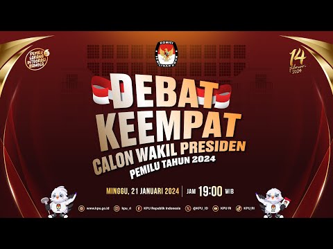 Debat Keempat Calon Wakil Presiden Pemilu Tahun 2024