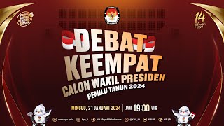 Debat Keempat Calon Wakil Presiden Pemilu Tahun 2024