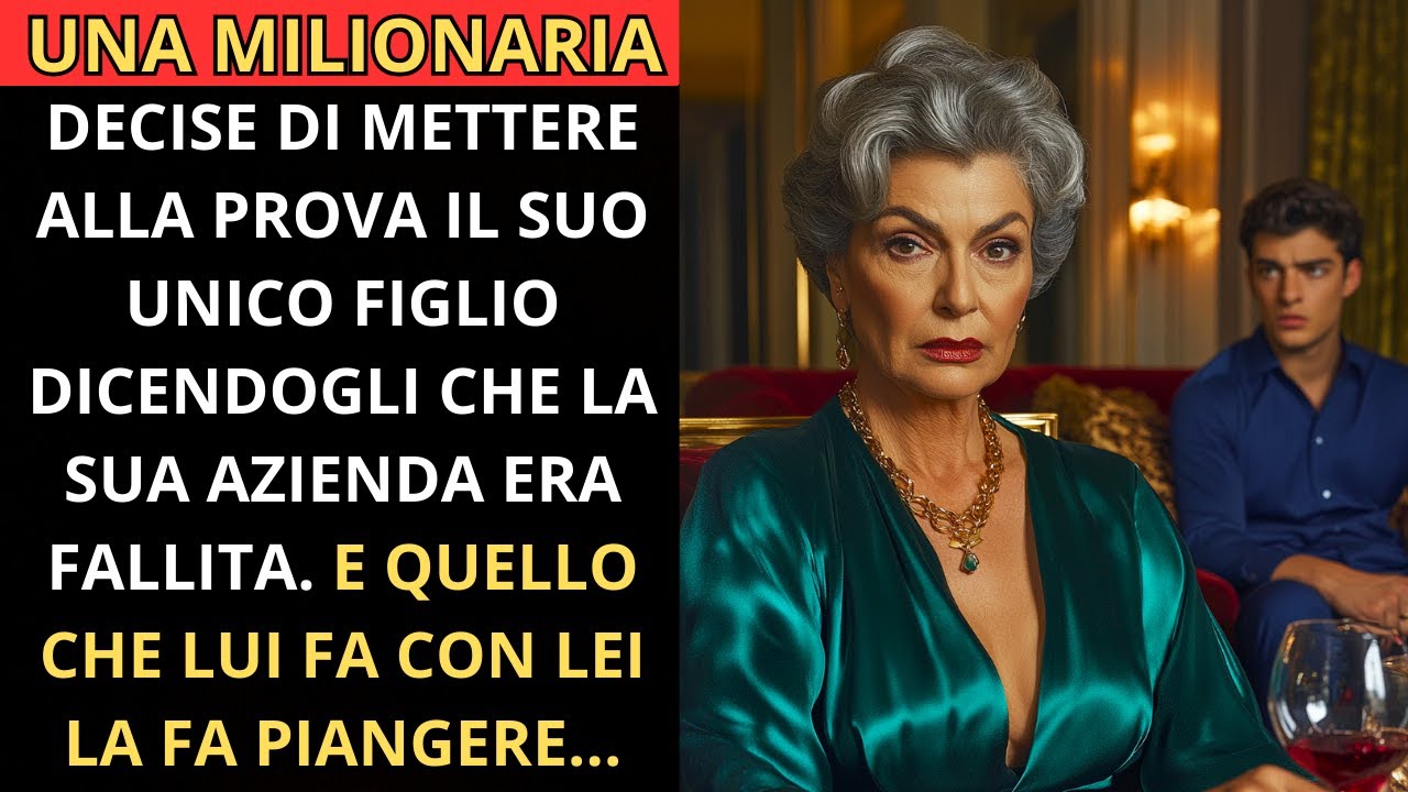 MILIONARIA testò il FIGLIO dicendo che la sua AZIENDA era fallita. La ...