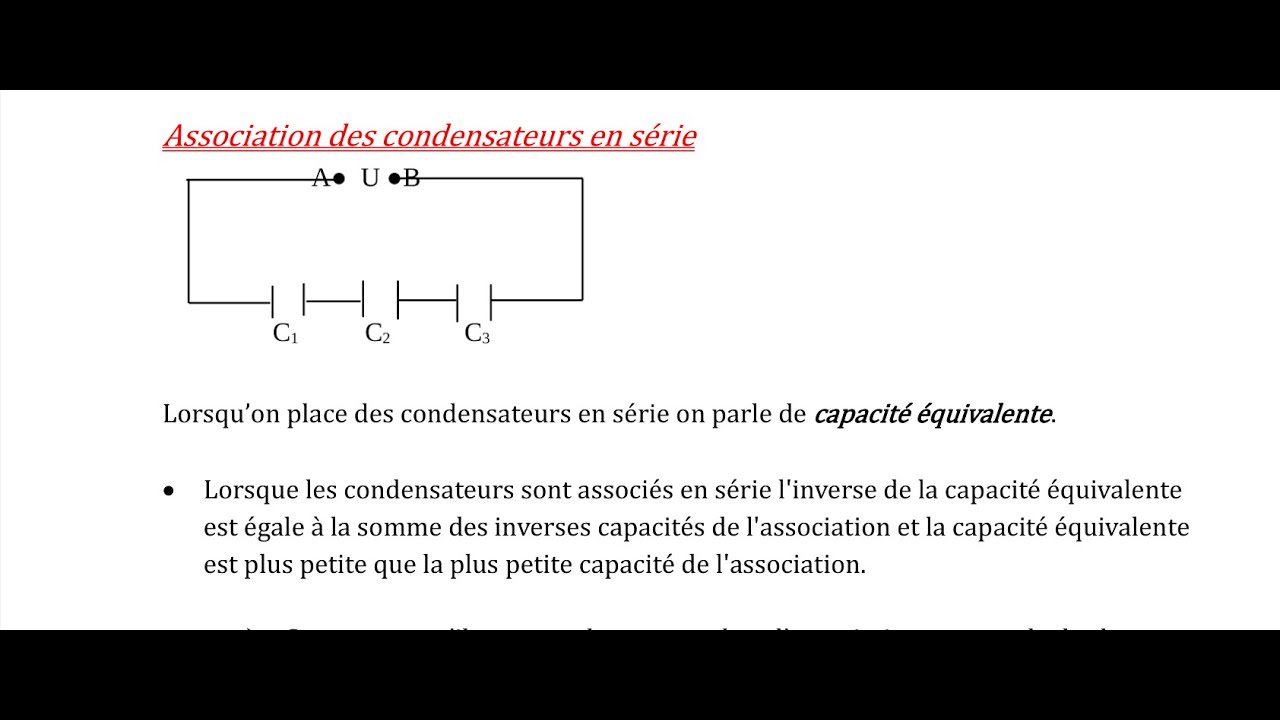 Condensateur // Cours 4 Circuit en Série YouTube — free download