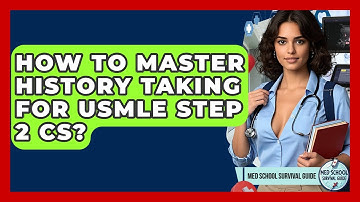 How To Master History Taking For USMLE Step 2 CS? - Med School Survival Guide