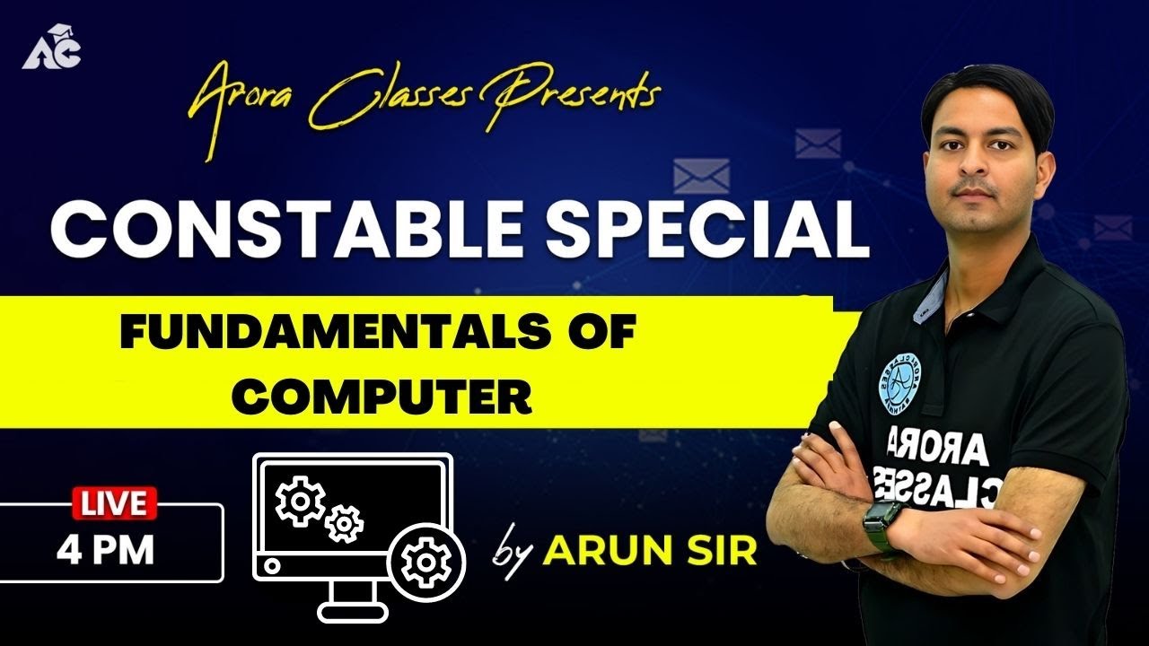 COMPUTER | FUNDAMENTALS OF COMPUTER | CONSTABLE SPECIAL | LIVE | 4:00 ...