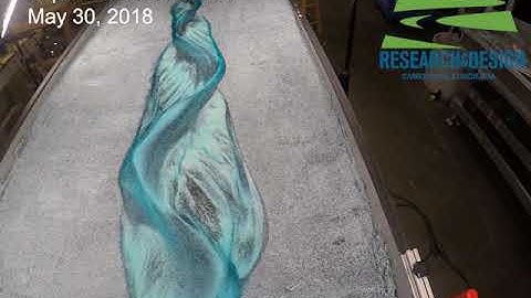 Stream Table Experiment Time Lapse