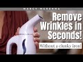 The quickest way to get wrinklefree clothes