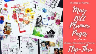 May 2022 Planner Flip-Thrus | Mini, Classic, & Big Memory Planners