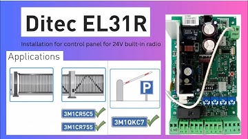 Ditec EL31R Control Board Wiring & Terminal Explanation | Auto Door Surgeon