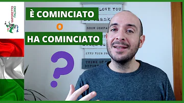 HA COMINCIATO or È COMINCIATO | The passato prossimo of the Italian verb COMINCIARE.