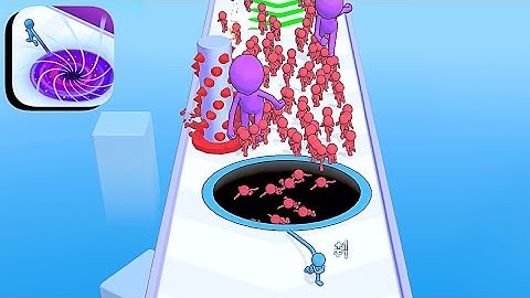 Drag The Hole ​- All Levels Gameplay Android,ios (Levels 1-3)