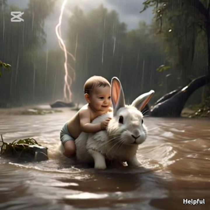 A Hop of Hope: The Rabbit’s Heroic Leap. #viralshorts #shorts #rescue # ...