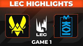 VIT vs MKOI Highlights Game 1 | LEC 2026 Summer Split | Team Vitality vs Movistar KOI