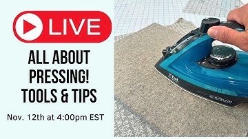 WIP WEDNESDAY #194: My favorite pressing tools + tips!