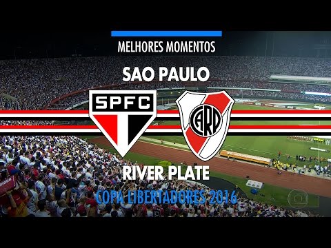 Melhores Momentos - São Paulo 2 x 1 River Plate-ARG - Libertadores - 13/04/2016