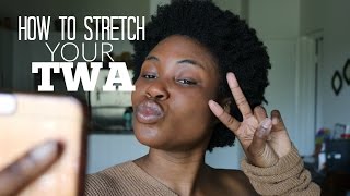 Natural Hair Update Vol 1- How To Stretch Your Twa The Loc Method