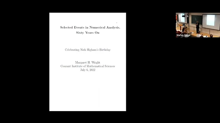 Selected events in numerical analysis, sixty years...