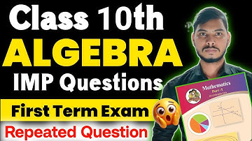 Class 10th Algebra IMP Question First Term Exam 2025 | Sd Tech | Math 1 All Pyq Question 2019-2025