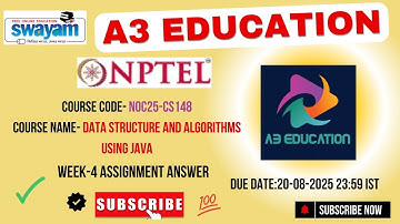 NPTEL Data Structures and Algorithms using Java Week 4 Assignment Answers noc25-cs148 IIT Kharagpur