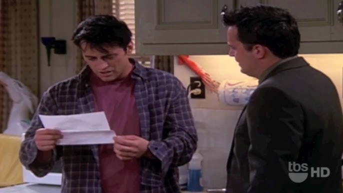 YARN, CHANDLER: Are you hugging the door right now?, Friends (1994) -  S06E01 The One After Vegas, Video clips by quotes, 16eaa088