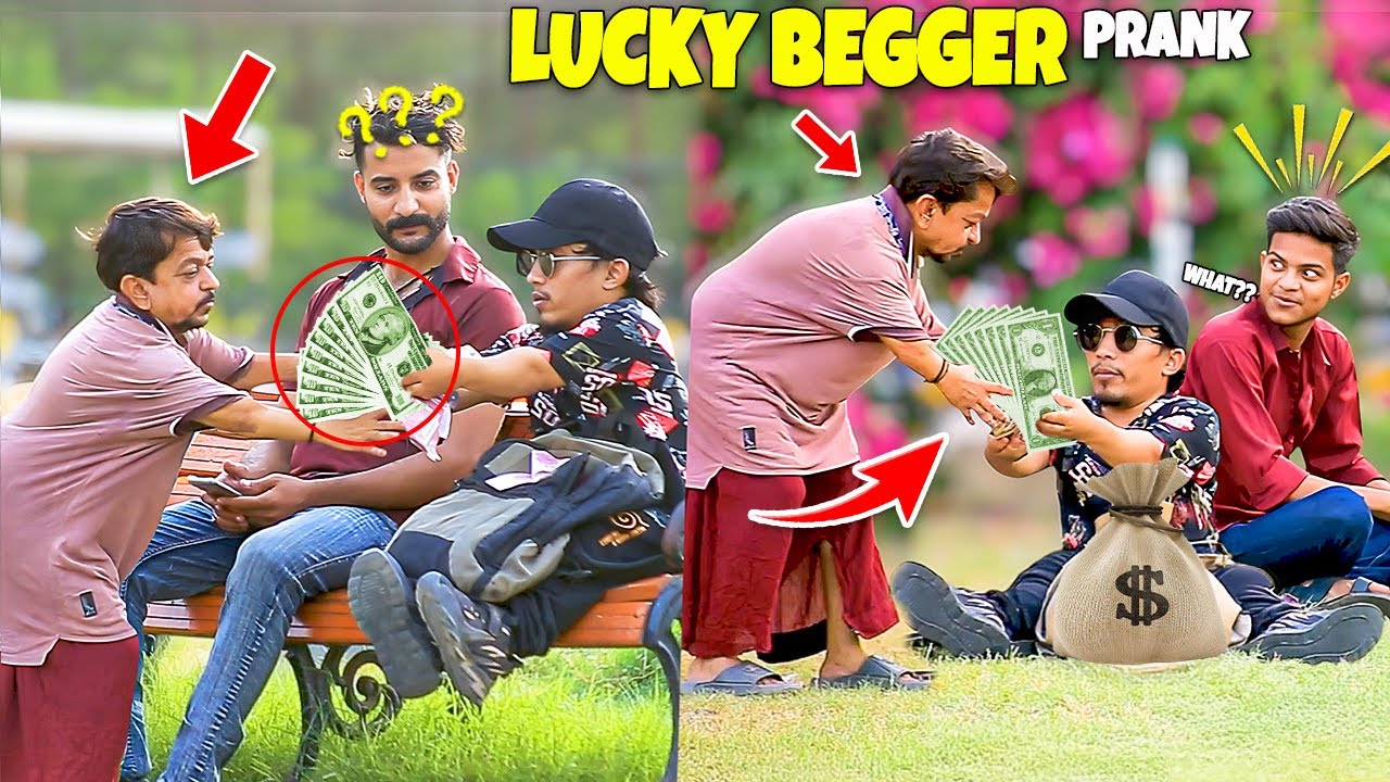 Lucky Beggar Prank - Giving 1Million to Beggar in Public | New talent