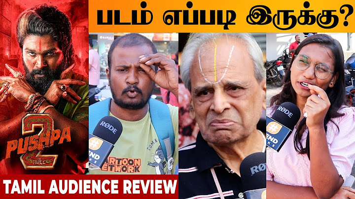 PUSHPA 2: THE RULE Movie Public Review | Tamil Audience Opinion | Allu Arjun | Rashmika | Fahadh