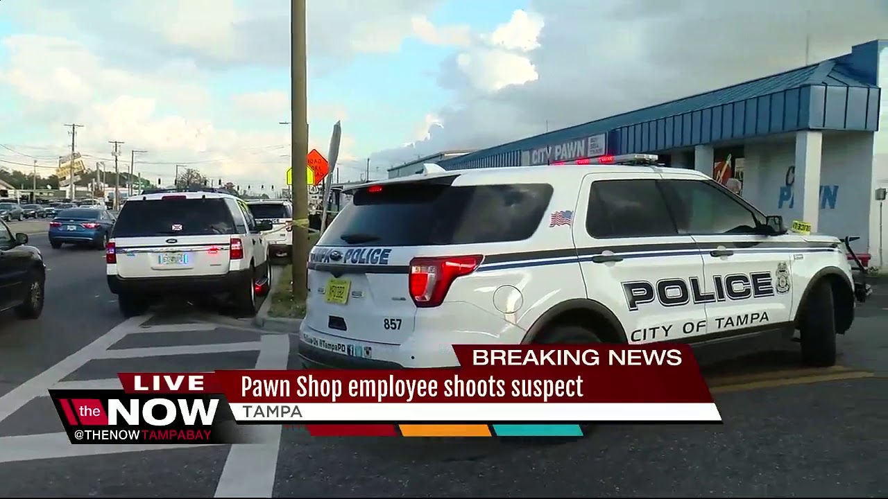 Pawn shop clerk fatally shoots attempted robber in Tampa - YouTube