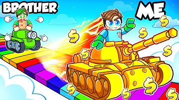 BEATING my BROTHER in Roblox TANK TRAINING SIMULATOR