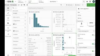Qlik Sense Tutorial Exploratory Analysis (Histogram, Boxplot and Distribution plot)