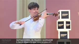 Nathan Mierdl performs Bartóks Rhapsody for Violin and Piano No. 1