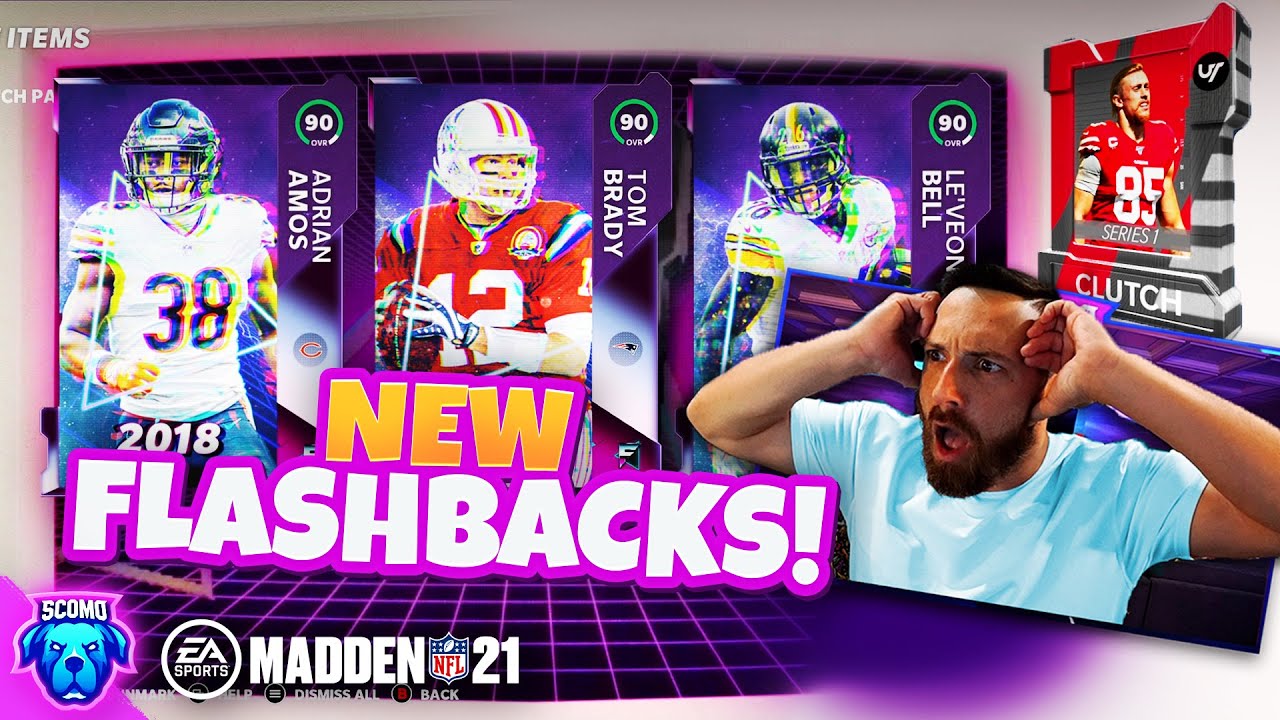 NEW FLASHBACKS & CLUTCH PACKS! BRADY, AMOS, BELL, MACK & MOSLEY! [MADDEN 21]