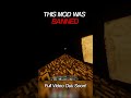 This Minecraft Mod Was BANNED  #minecraft #isurvived100daysminecraftinhindi #horrorcharacters