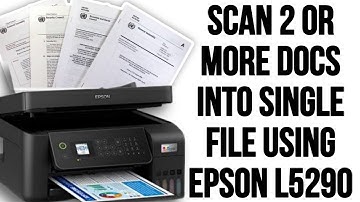 How to Scan 2 or More Documents into Single  File Using Epson L5290 | Tutorial Video | Hakie TV