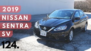 2019 Nissan Sentra SV (B17) // review, walk around, and test drive // 100 rental cars