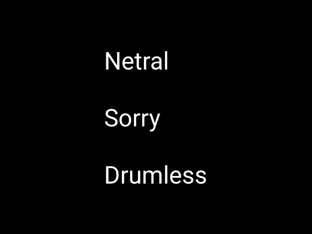 Netral - Sorry - Drumless - Minus One Drum class=