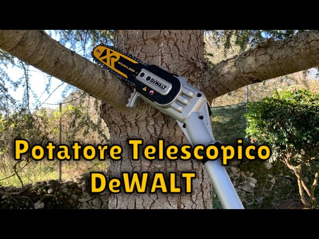 Potatore Telescopico DeWALT XR 18v a batteria 4.50 mt recensione e prova in  campo 