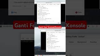 Ganti Font dan size Terminal #ubuntulinux #ubuntututorial