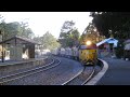 Historic 1880s adelaide hills railway station  freight  passenger trains at belair station