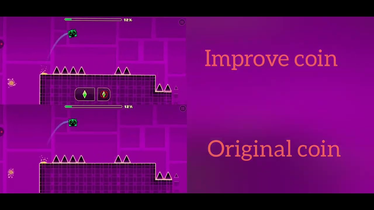 geometry dash base after base coin improvement - YouTube
