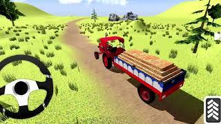 MAHINDRA TROLLEY FARMING DRIVING SIMULATOR INDIAN GAME TROLLEY TRANSFER GAME  screenshot 1