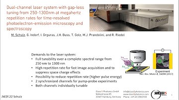 Dual-channel laser system for time-resolved measurements