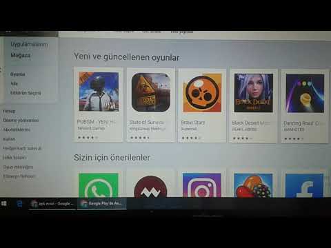 Bilgisayarda Play Store yi açtıgınızda hiç bir cihazınız yok demesine rağmen oyun indirmek...