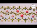 embroidery| Border Design | Rose Stitch  | Вышивка | Дизайн для бордюра