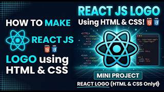 How to Create the React Logo with Pure HTML & CSS (Beginner Tutorial)