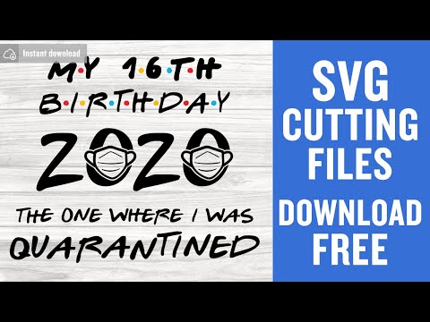 16Th Birthday Quarantine Svg Free Cut Files for Silhouette Cameo