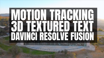 Motion Tracking 3D Text in Davinci Resolve Fusion 15