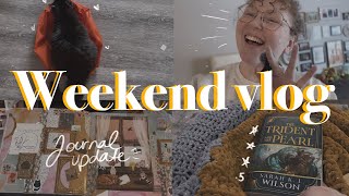 MYTHOLOGICAL EPIC FANTASY, JOURNAL UPDATES, & CHATS || a weekend vlog