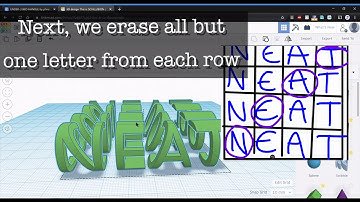 How to: DUAL LETTER ILLUSION in Tinkercad!